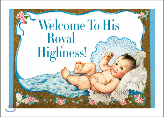 Baby Boy With a Crown New Child Greeting Cards