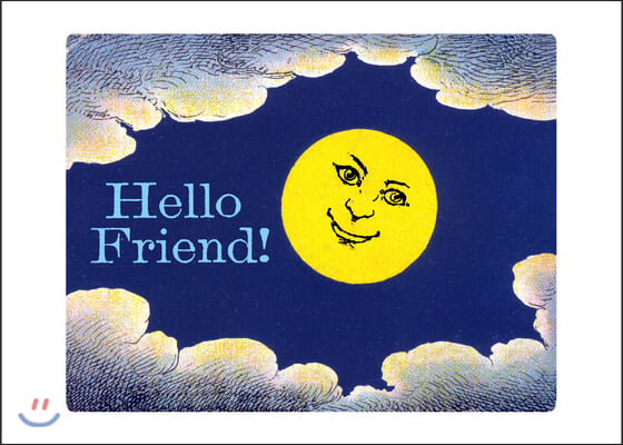 Smiling Moon Friendship Greeting Cards