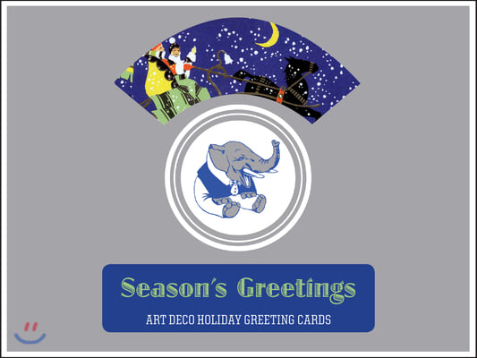 Season's Greetings - Art Deco Christmas Greeting Cards