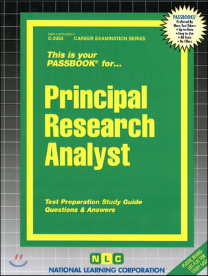 Principal Research Analyst: Passbooks Study Guide