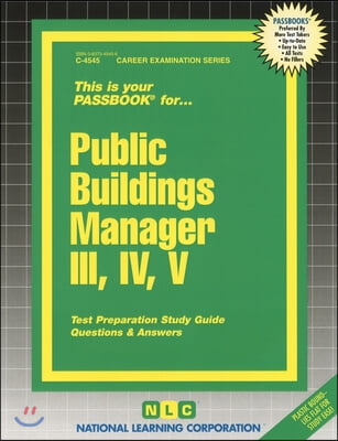 Public Buildings Manager III, IV, V