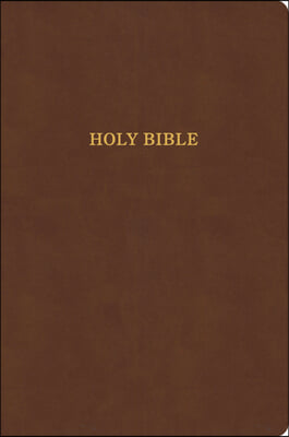 KJV Large Print Thinline Bible, Value Edition, Brown Leathertouch: Holy Bible