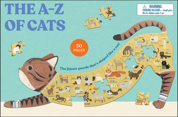 The A to Z of Cats: A Cat-Shaped Jigsaw Puzzle