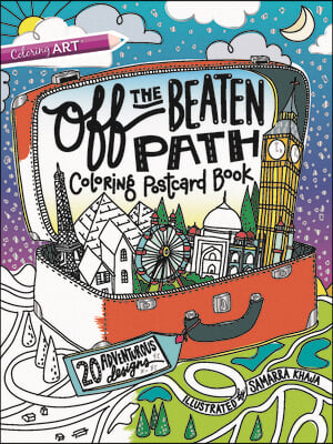 Off the Beaten Path Coloring Postcard Book