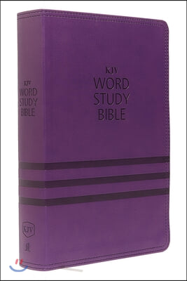 KJV, Word Study Bible, Imitation Leather, Purple, Red Letter Edition: 1,700 Key Words That Unlock the Meaning of the Bible