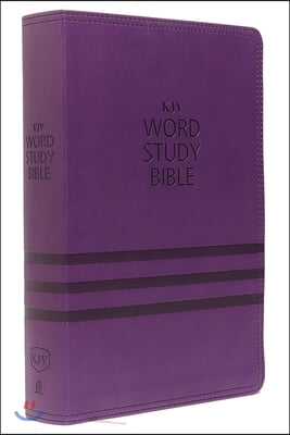 KJV, Word Study Bible, Imitation Leather, Purple, Indexed, Red Letter Edition: 1,700 Key Words That Unlock the Meaning of the Bible