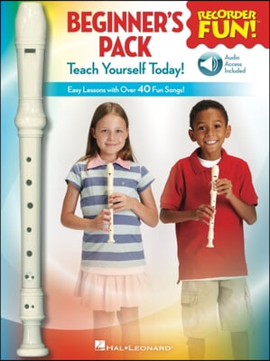 Recorder Fun! Beginner&#39;s Pack with Flute: Teach Yourself Today - Easy Lessons with Over 40 Fun Songs!