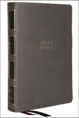 KJV Holy Bible: Compact Bible with 43,000 Center-Column Cross References, Gray Leathersoft, Red Letter, Comfort Print (Thumb Indexing): King James Ver