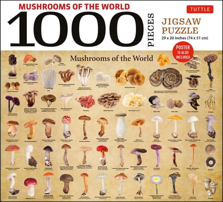 Mushrooms of the World - 1000 Piece Jigsaw Puzzle