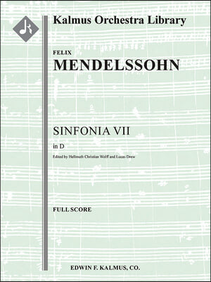 Sinfonia No. 7 -- String Symphony in D Minor: Score