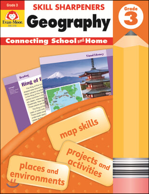 Skill Sharpeners: Geography, Grade 3 Workbook