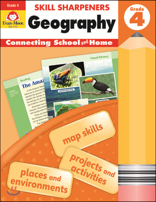 Skill Sharpeners: Geography, Grade 4 Workbook