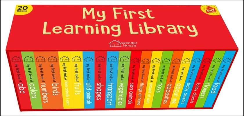 My First Complete Learning Library: Boxset of 20 Board Books Gift Set for Kids (Horizontal Design)