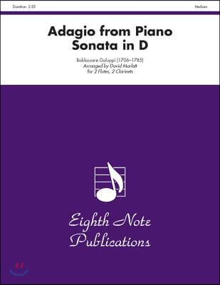 Adagio (from Piano Sonata in D): Score & Parts