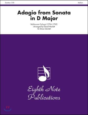 Adagio (from Sonata in D Major): Score & Parts