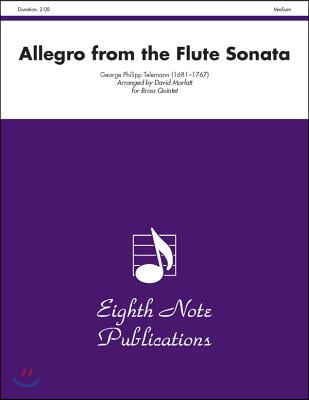 Allegro (from the Flute Sonata): Tuba Feature, Score & Parts