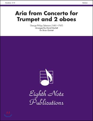 Aria (from Concerto for Trumpet and 2 Oboes): Score & Parts