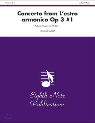 Concerto (from l'Estro Armonico, Op 3 #1): Score & Parts