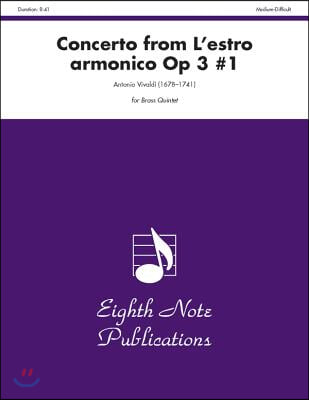 Concerto (from l&#39;Estro Armonico, Op 3 #1): Score &amp; Parts