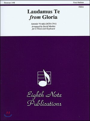 Laudamus Te from Gloria for Flute