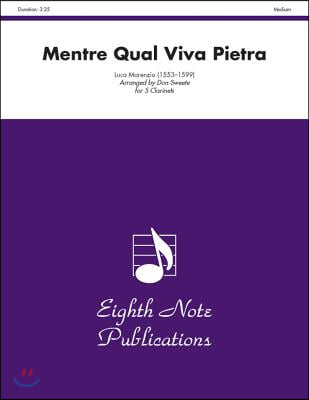 Mentre Qual Viva Pietra: Score &amp; Parts