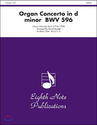 Organ Concerto in D Minor, Bwv 596: Score & Parts