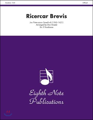 Ricercar Brevis: Score &amp; Parts