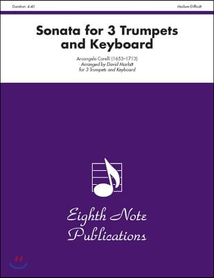 Sonata for 3 Trumpets and Keyboard: Score & Parts