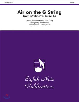 Air on the G String (from Orchestral Suite #3): Score &amp; Parts