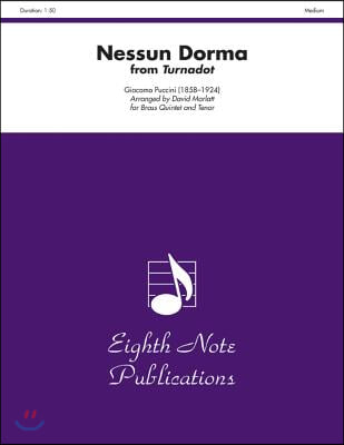 Nessun Dorma (from Turnadot): Score &amp; Parts