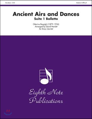 Ancient Airs and Dances: Suite 1 Balletto, Score &amp; Parts