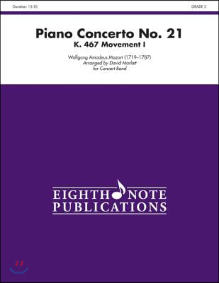 Piano Concerto No. 21, K. 467 (Movement I): Conductor Score & Parts