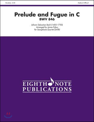 Prelude and Fugue in C, Bwv 846: Satb, Score & Parts