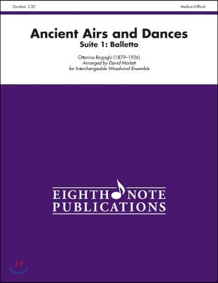 Ancient Airs and Dances, Suite 1 Balletto: Score &amp; Parts