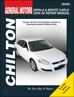 General Motors Chevrolet Impala &amp; Monte Carlo 2006-08 Repair Manaul