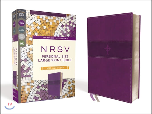 Nrsv, Personal Size Large Print Bible with Apocrypha, Leathersoft, Purple, Comfort Print