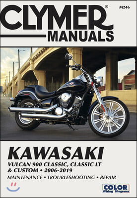 Kawasaki Vulcan 900 Classic, Classic LT &amp; Custom 2006 - 2019: Clymer Manuals: Maintenance - Troubleshooting - Repair