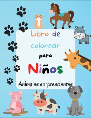 Libro de Colorear Para Ninos - Animales Sorprendentes