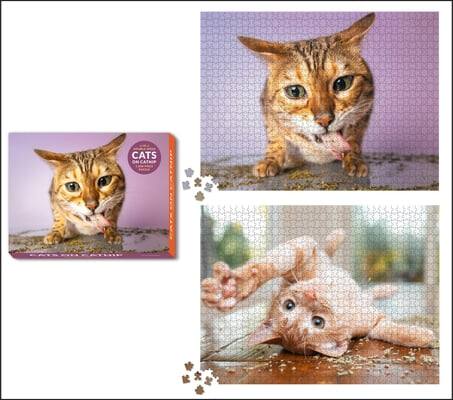 The Cats on Catnip 2-in-1 Double-Sided 1,000-Piece Puzzle
