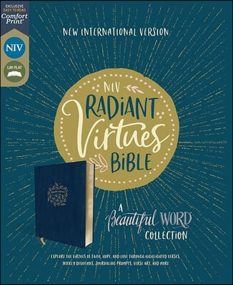 Niv, Radiant Virtues Bible: A Beautiful Word Collection, Leathersoft, Navy, Red Letter, Thumb Indexed, Comfort Print: Explore the Virtues of Faith, Ho