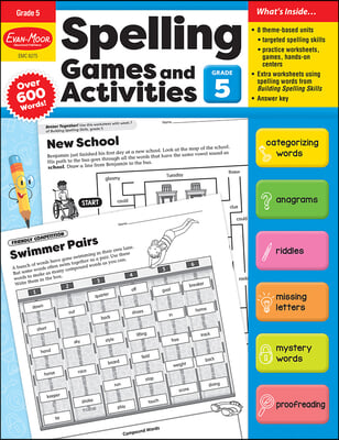 Spelling Games and Activities, Grade 5 Teacher Resource