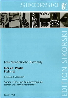 Psalm 42: Soprano, Choir, Chamber Ensemble Score