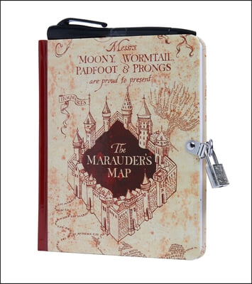 Harry Potter: Marauder&#39;s Map Invisible Ink Lock &amp; Key Diary