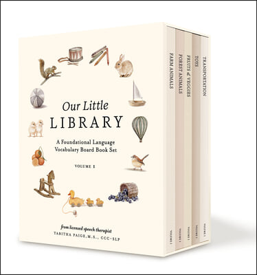 Our Little Library: A Foundational Language Vocabulary Board Book Set for Babies