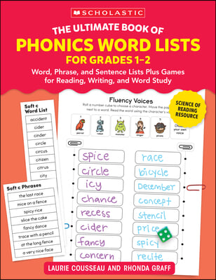 The Ultimate Book of Phonics Word Lists: Grades 1-2: Games &amp; Word Lists for Reading, Writing, and Word Study