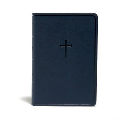 KJV Everyday Study Bible, Navy Cross Leathertouch