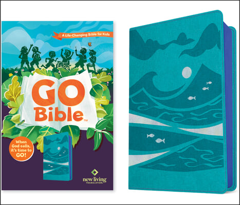 NLT Go Bible for Kids (Leatherlike, Teal Ocean): A Life-Changing Bible for Kids