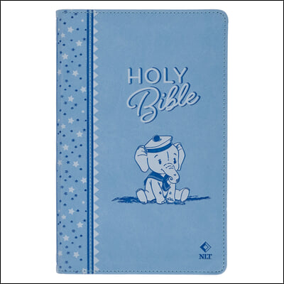 NLT Keepsake Holy Bible for Baby Boys Baptism Easter, New Living Translation, Blue