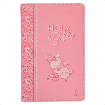 NLT Keepsake Holy Bible for Baby Girls Baptism Easter, New Living Translation, Pink