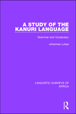 Study of the Kanuri Language